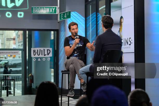 Jason Silva attends the Build Series to discuss "Origins: The Journey of Human" at Build Studio on March 24, 2017 in New York City.