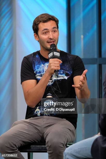 Jason Silva attends the Build Series to discuss "Origins: The Journey of Human" at Build Studio on March 24, 2017 in New York City.