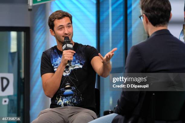 Jason Silva attends the Build Series to discuss "Origins: The Journey of Human" at Build Studio on March 24, 2017 in New York City.