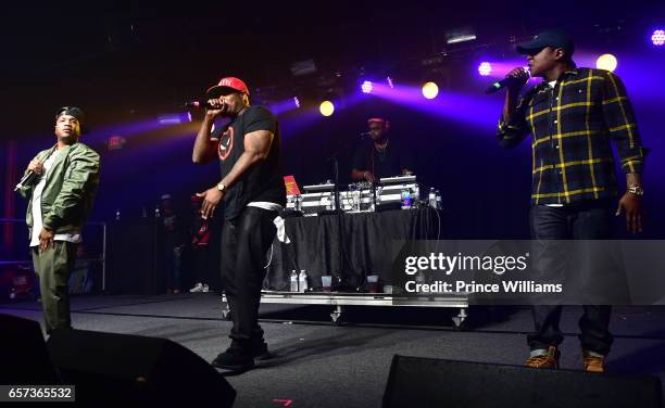 The Lox, Sheek Louch, Jadakiss and Styles P Perform at The Lox in Concert - Atlanta, GA at The Masquerade on March 23, 2017 in Atlanta, Georgia.