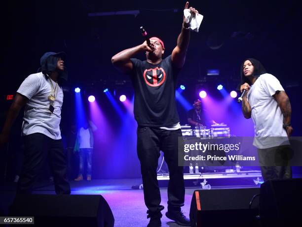 The Lox, Sheek Louch, Jadakiss and Styles P Perform at The Lox in Concert - Atlanta, GA at The Masquerade on March 23, 2017 in Atlanta, Georgia.