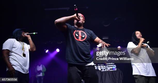 The Lox, Sheek Louch, Jadakiss and Styles P Perform at The Lox in Concert - Atlanta, GA at The Masquerade on March 23, 2017 in Atlanta, Georgia.