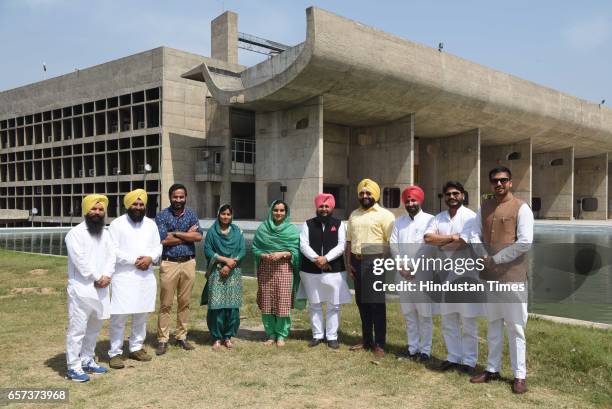 Pirmal Singh Dhaula, AAP MLA from Bhadaur, Jai Krishan Singh, AAP MLA from Garhshankar, Gurmeet Singh Meet Haher, AAP MLA from Barnala, Rupinder Kaur...