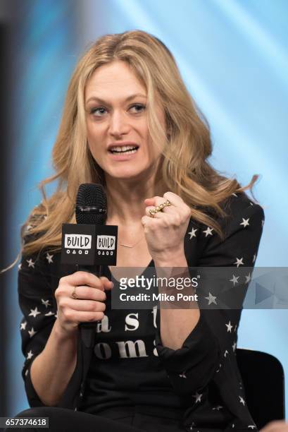 Marin Ireland attends Build Series to discuss "On the Exhale" at Build Studio on March 24, 2017 in New York City.