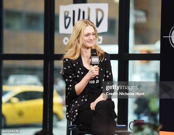 Marin Ireland attends Build Series Presents Discussion of "On the Exhale" at Build Studio on March 24, 2017 in New York City.