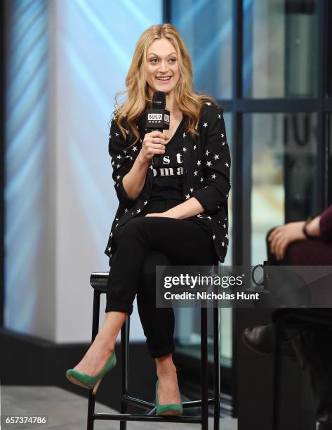 Marin Ireland attends Build Series Presents Discussion of "On the Exhale" at Build Studio on March 24, 2017 in New York City.