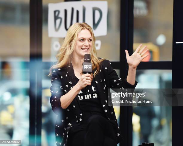 Marin Ireland attends Build Series Presents Discussion of "On the Exhale" at Build Studio on March 24, 2017 in New York City.