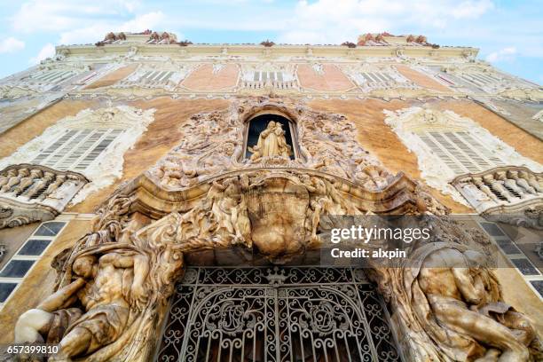 palace of the marquis of dos aguas, valencia - marquês imagens e fotografias de stock