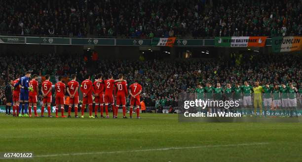 Players, officials and fans remember Derry City captain Ryan McBride, ex-Ireland player Ray Brady, former FAI President Milo Corcoran prior to the...