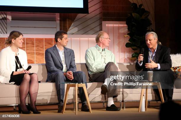 Jennifer Pryce, Joshua Kagan, Ed Begley Jr., and David Margulies attend the EMA Impact Summit at Montage Beverly Hills on March 24, 2017 in Beverly...