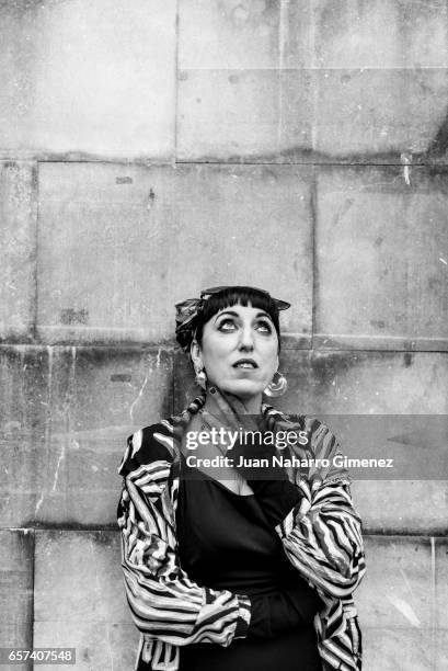 Rossy de Palma poses during a portrait session during of the 20th Malaga Film Festival on March 23, 2017 in Malaga, Spain.