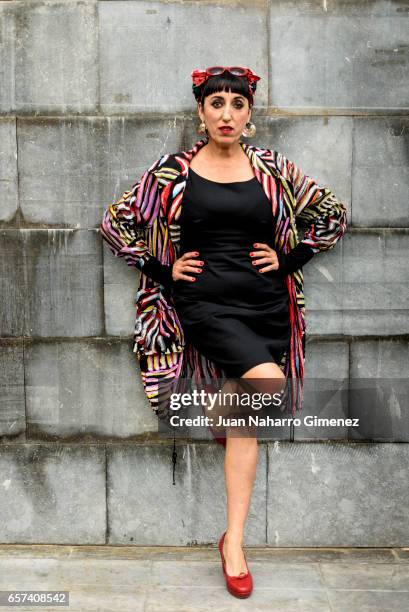 Rossy de Palma poses during a portrait session during of the 20th Malaga Film Festival on March 23, 2017 in Malaga, Spain.