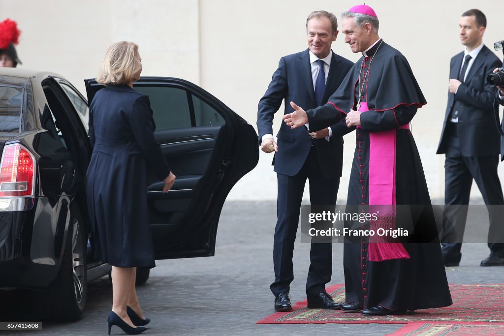 Pope Francis Meets European Leaders