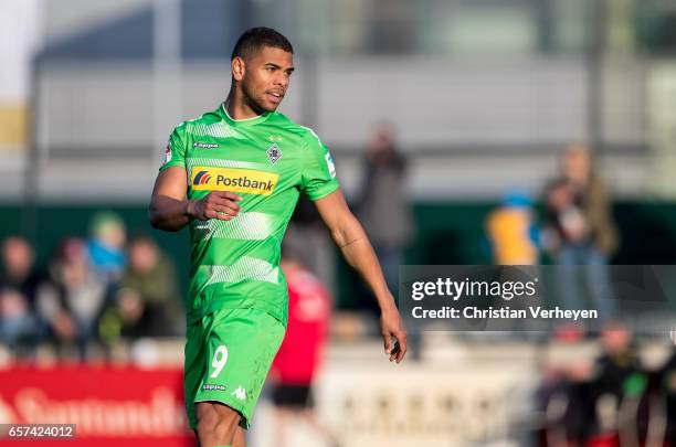 Kwame Yeboa of Borussia Moenchengladbach during the Friendly Match between Borussia Moenchengladbach and FC Sankt Pauli at Borussia-Park on March 24,...