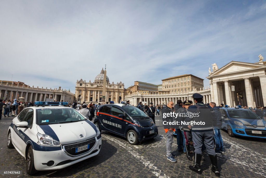 Security Tightened Ahead Of 60th Anniversary Of The Treaties of Rome