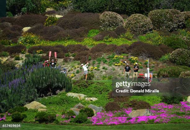 Mo Martin tees off the 15th hole during the 2nd Round of the KIA Classic at the Park Hyatt Aviara Resort on March 24, 2017 in Carlsbad, California.