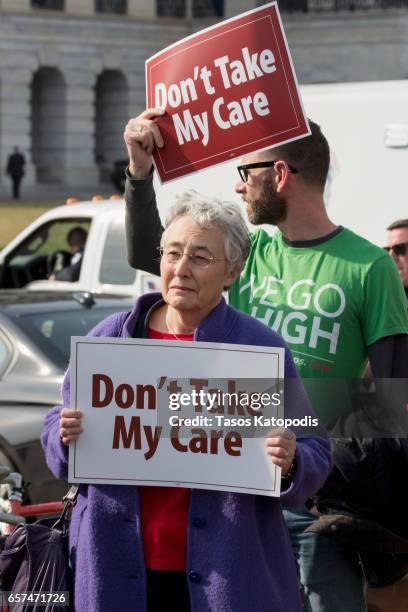 Advocates From MoveOn.org And Others Demonstrate At A "Kill The Bill" Rally To Demand The House GOP Vote "No" On Trumpcare at the United States...
