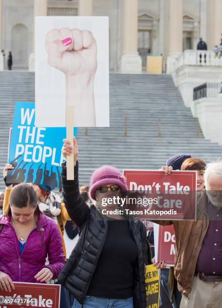 Advocates From MoveOn.org And Others Demonstrate At A "Kill The Bill" Rally To Demand The House GOP Vote "No" On Trumpcare at the United States...