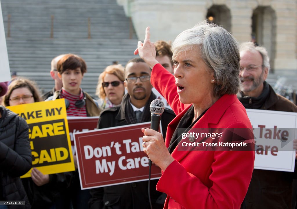 Advocates From MoveOn.org And Others Demonstrate At A "Kill The Bill" Rally To Demand The House GOP Vote "No" On Trumpcare At The Capitol