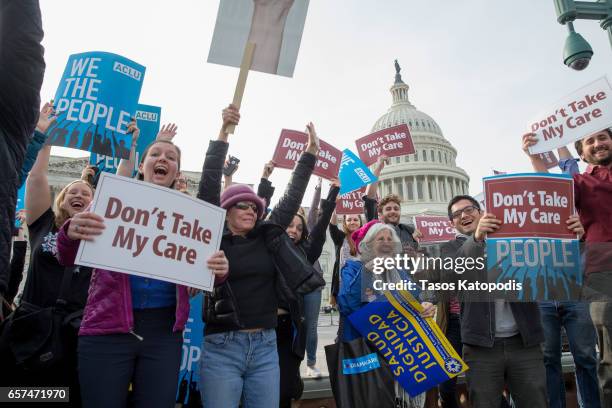 Advocates From MoveOn.org And Others Demonstrate At A "Kill The Bill" Rally To Demand The House GOP Vote "No" On Trumpcare at the United States...