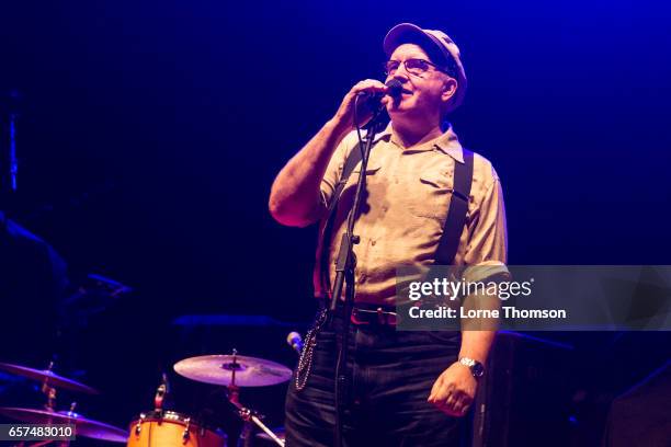 David Ruffy of Ruts DC performs at Brixton Academy on March 24, 2017 in London, United Kingdom.