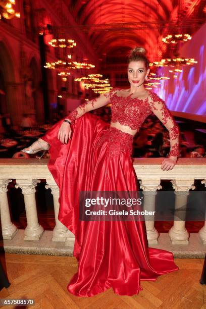 Annika Gassner during the 8th Filmball Vienna at City Hall on March 24, 2017 in Vienna, Austria.