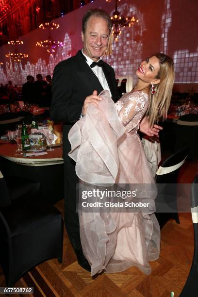 Tom Gerhardt and his wife Nadja da Silva during the 8th Filmball Vienna at City Hall on March 24, 2017 in Vienna, Austria.