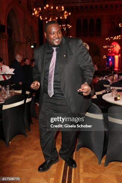 Quinton Aaron dance during the 8th Filmball Vienna at City Hall on March 24, 2017 in Vienna, Austria.