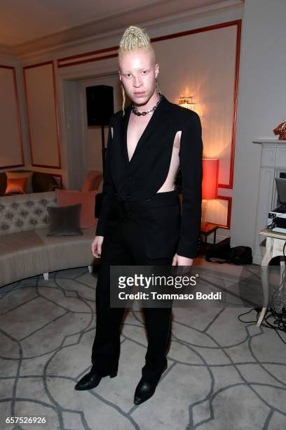 Model Shaun Ross attends the Herring & Herring Sequence Magazine Launch Party, Co-hosted by Susan Sarandon at the private residence of Jonas Tahlin,...