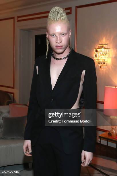 Model Shaun Ross attends the Herring & Herring Sequence Magazine Launch Party, Co-hosted by Susan Sarandon at the private residence of Jonas Tahlin,...