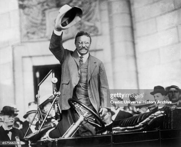 Theodore Roosevelt at Union Station, Washington DC, USA, National Photo Company, May 1914.