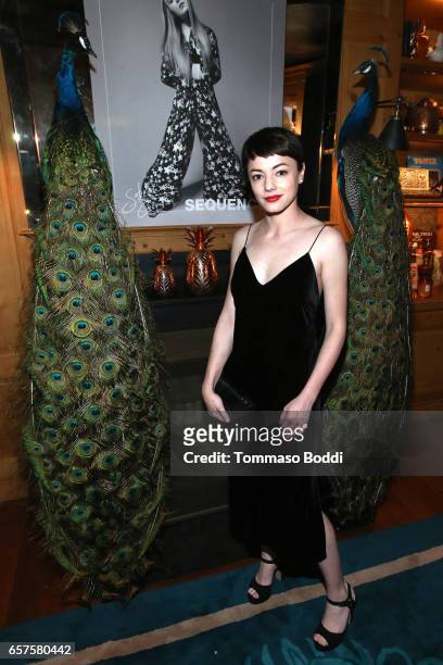 Actress Laura Glavan attends the Herring & Herring Sequence Magazine Launch Party, Co-hosted by Susan Sarandon at the private residence of Jonas...