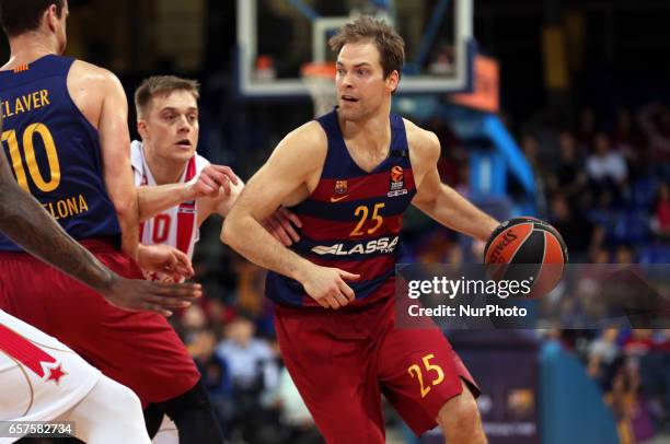 Petteri Koponen during the match between FC Barcelona and Crvena Zvezda, corresponding to the week 28 of the Euroleague basketball, on 24 march 2017.