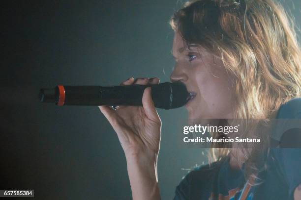 Tove Lo performs live on stage at Audio Club on March 24, 2017 in Sao Paulo, Brazil.