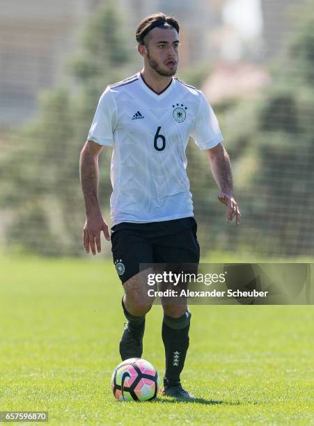 Jose-Enrique Rios Alonso of Germany during the UEFA U17 elite round match between Germany and Finland on March 25, 2017 in Manavgat, Turkey.