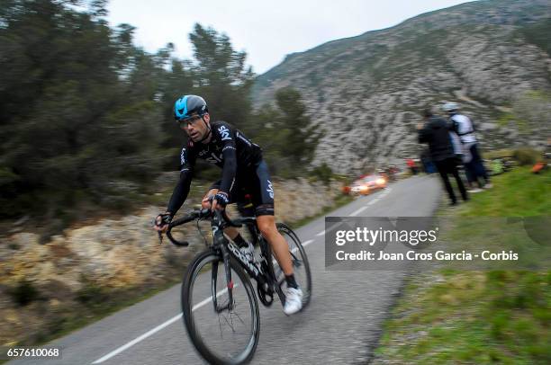 Philip Denignan of Team Sky rides during the fifth stage of Tour cycling race, La Volta a Catalunya, on May 24, 2017 in Tortosa, Spain.