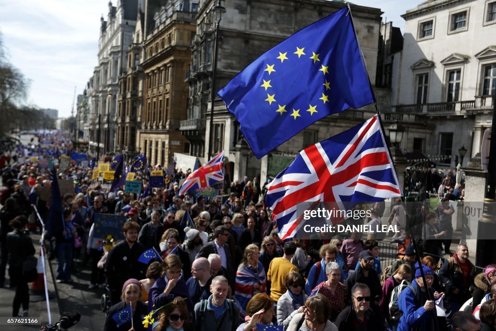 BRITAIN-EU-POLITICS-BREXIT-DEMONSTRATION