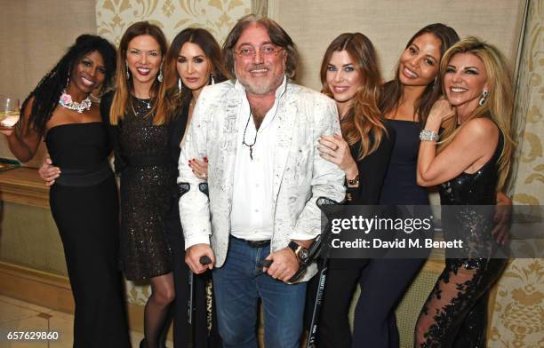 Sinitta, Heather Kerzner, Shadi Ritchie, Robert Tchenguiz, Jade Heathcliff, Emma McQuiston, Viscountess Weymouth, and Lisa Tchenguiz attend Lisa...