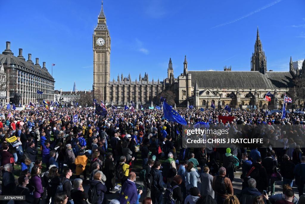 BRITAIN-EU-POLITICS-BREXIT-DEMONSTRATION