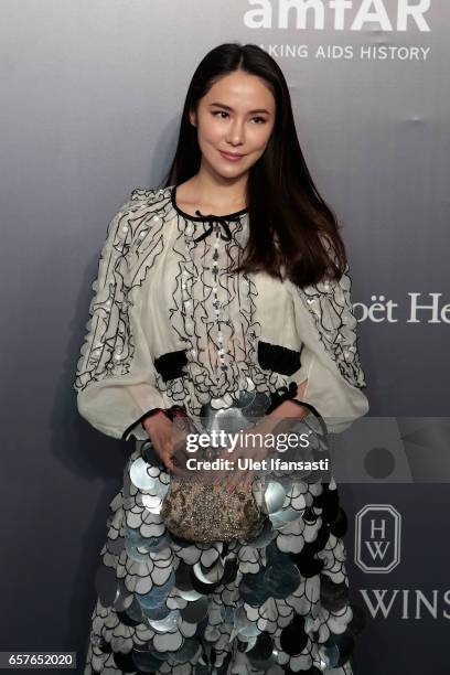 Valerie Tsui attends the amfAR Hong Kong Gala at Shaw Studios on March 25, 2017 in Hong Kong, Hong Kong.