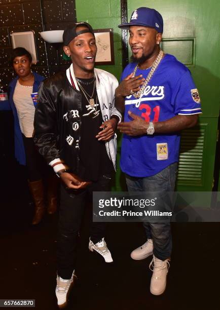 Jadarius Jenkins and Young Jeezy attend Jeezy In Concert at The Tabernacle on March 22, 2017 in Atlanta, Georgia.