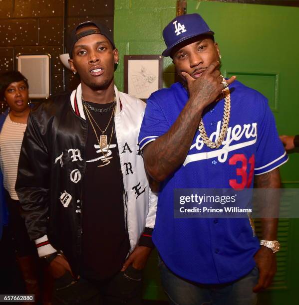 Jadarius Jenkins and Young Jeezy attend Jeezy In Concert at The Tabernacle on March 22, 2017 in Atlanta, Georgia.