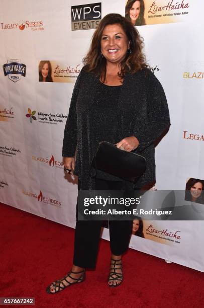 Personality Abby Lee Miller attends the 3rd Annual Whispers From Children's Heats Foundation Legacy Charity Gala at Casa Del Mar on March 24, 2017 in...