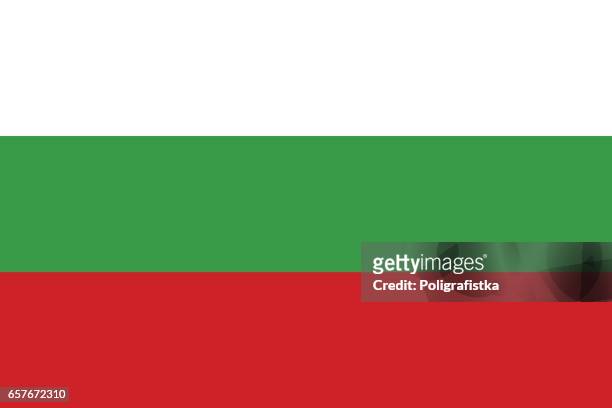flag of bulgaria - bulgaria stock illustrations