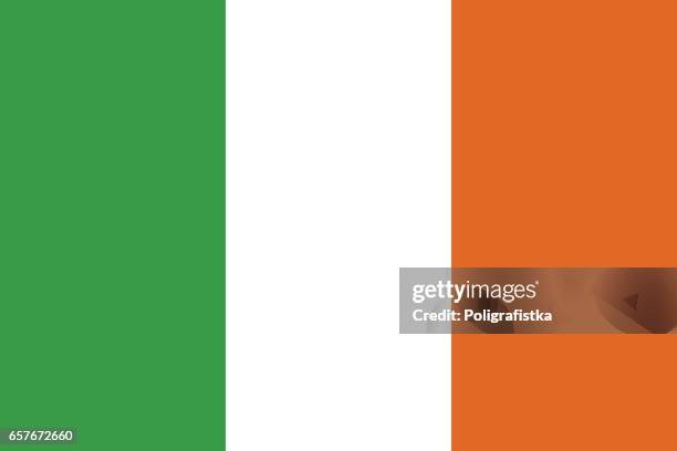 flagge von irland  - ireland stock-grafiken, -clipart, -cartoons und -symbole