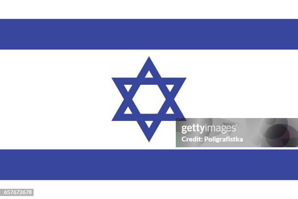 flagge von israel - flaggen stock-grafiken, -clipart, -cartoons und -symbole