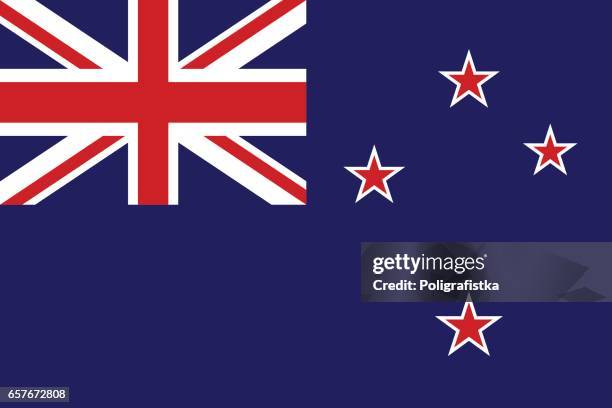 ニュージーランド国旗 - オーストラレーシア点のイラスト素材／クリップアート素材／マンガ素材／アイコン素材