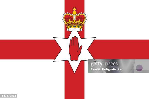flag of northern ireland - country geographic area stock illustrations