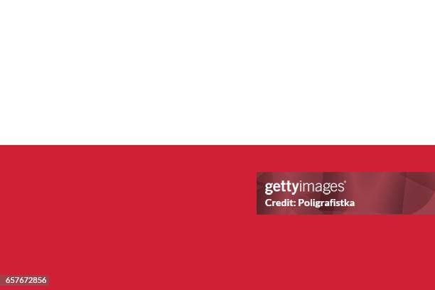 flag of poland - flag stock illustrations