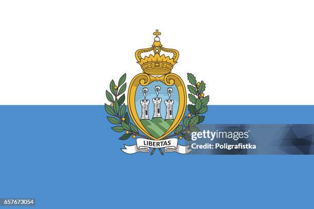 ilustrações, clipart, desenhos animados e ícones de bandeira de san marino - san marino